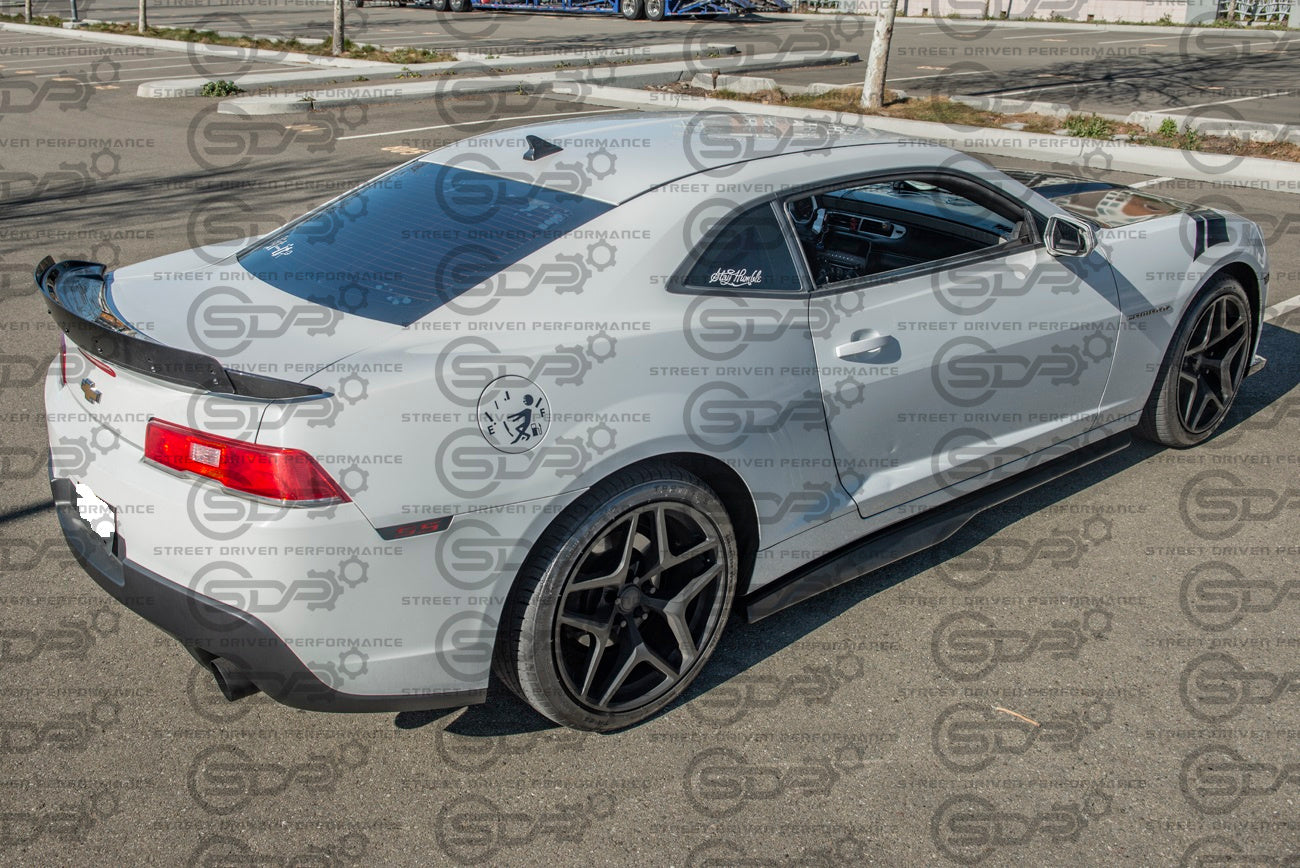 2014-2015 5th Gen Camaro | ZL1 Style GLOSS BLACK Rear Trunk Lid Wing Wickerbill Spoiler
